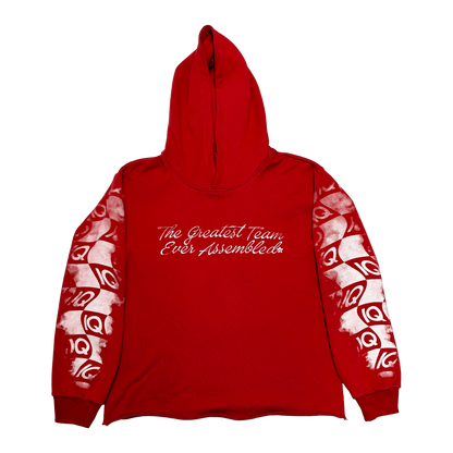 IQ Quality Racing Cropped Hoodie 'Red'