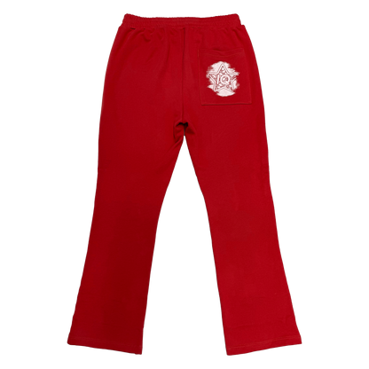 IQ Flared Sweatpants 'Red'