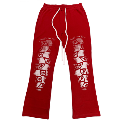 IQ Flared Sweatpants 'Red'