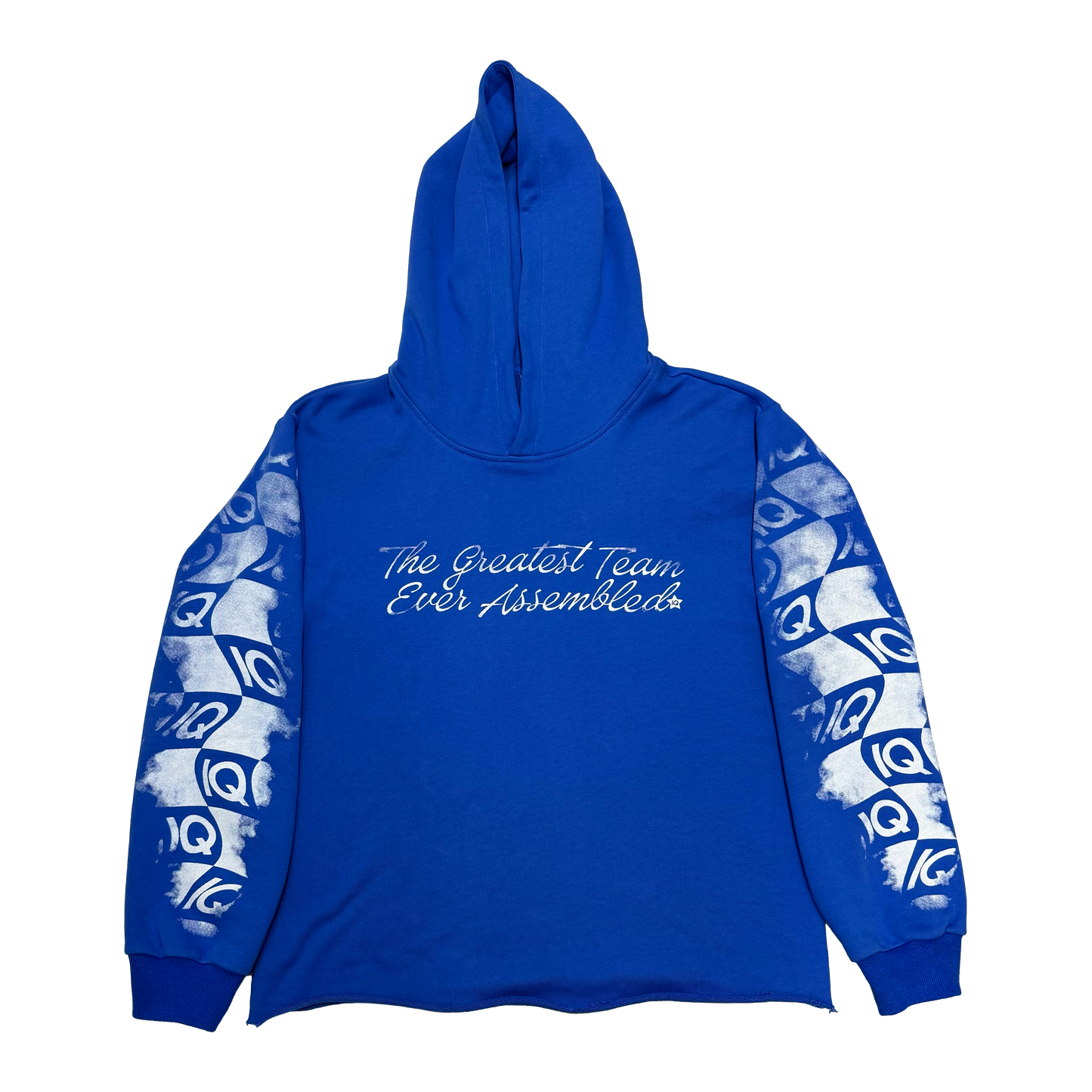 IQ Quality Racing Cropped Hoodie 'Blue'