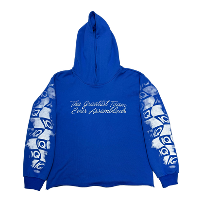 IQ Quality Racing Cropped Hoodie 'Blue'